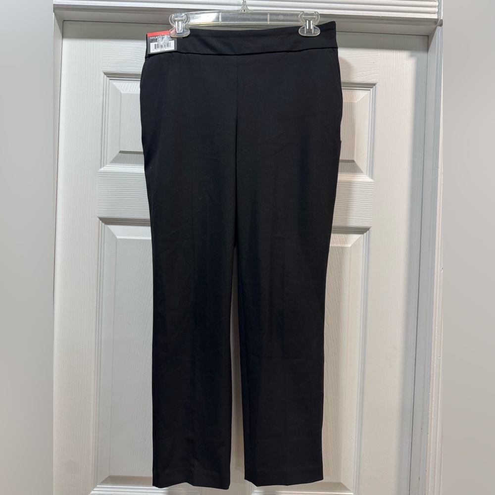 Hilary Radley Black Straight Leg Pants